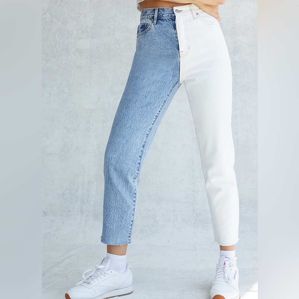 pacsun half split jean size 25